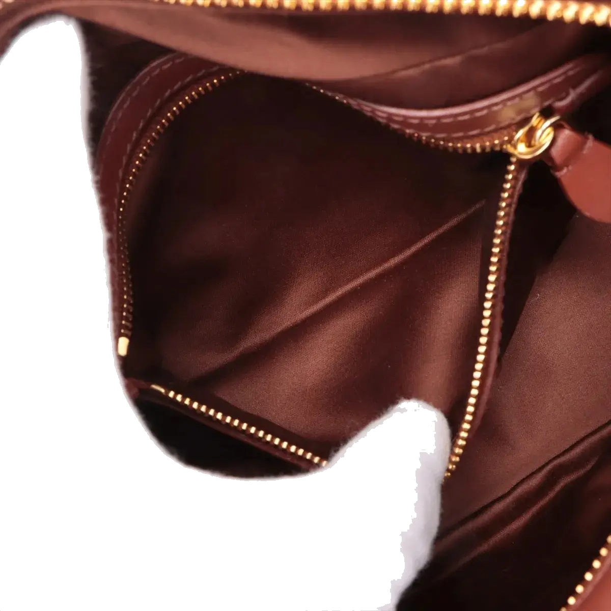Pre-Loved Bowling Bag Handbag Leather Mini with Gold Hardware, Rust