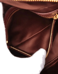 Pre-Loved Bowling Bag Handbag Leather Mini with Gold Hardware, Rust