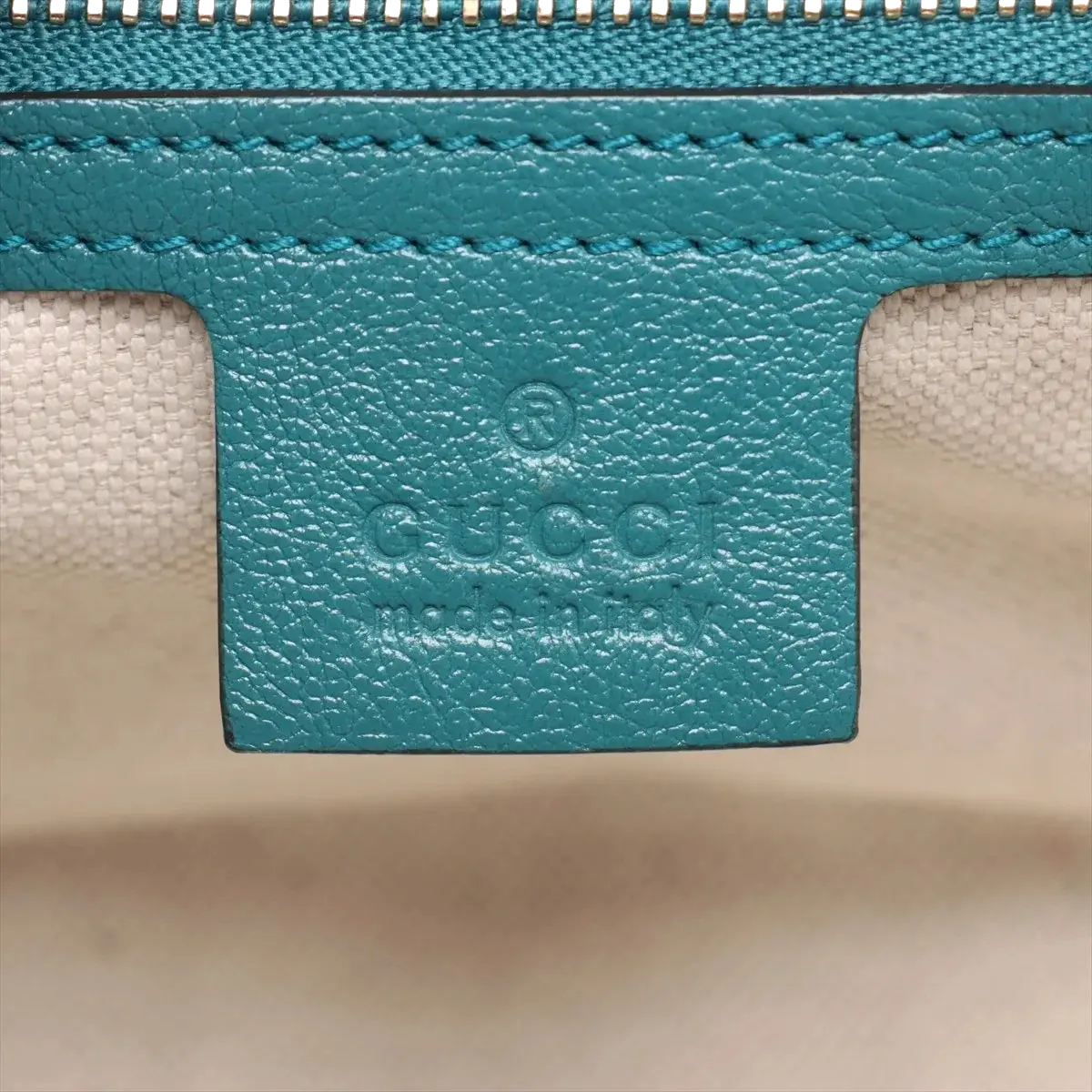 Pre-Loved GG Marmont Shoulder Bag Quilted Leather Small with Gold Hardware, Blue