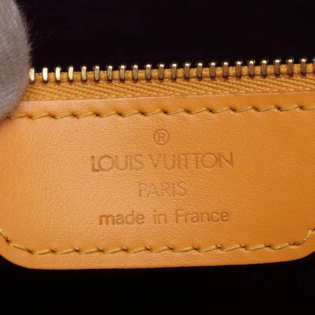 Pre-Loved Saint Jacques Shoulder Bag Leather GM with Gold Hardware, Yellow