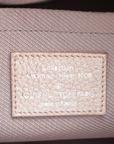 Pre-Loved Shimmer Comète Shoulder Bag Monogram Leather with Silver Hardware, Pink