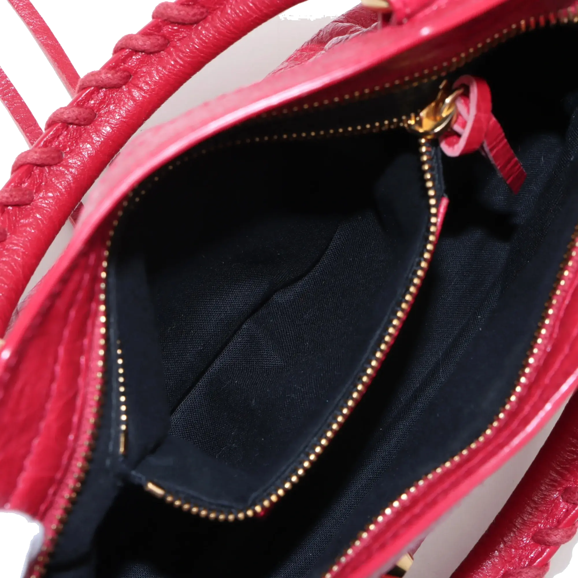 Pre-Loved Classic City Handbag Leather Mini with Gold Hardware, Pink