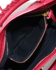 Pre-Loved Classic City Handbag Leather Mini with Gold Hardware, Pink