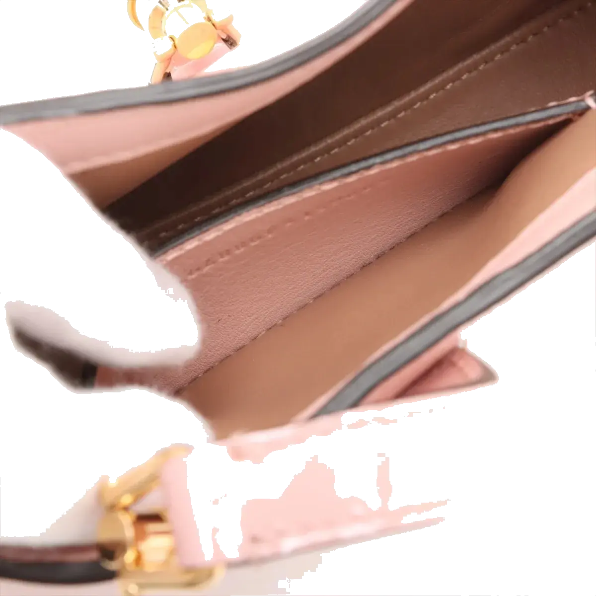 Pre-Loved Jackie 1961 Shoulder Bag Patent Leather Mini with Gold Hardware, Pink
