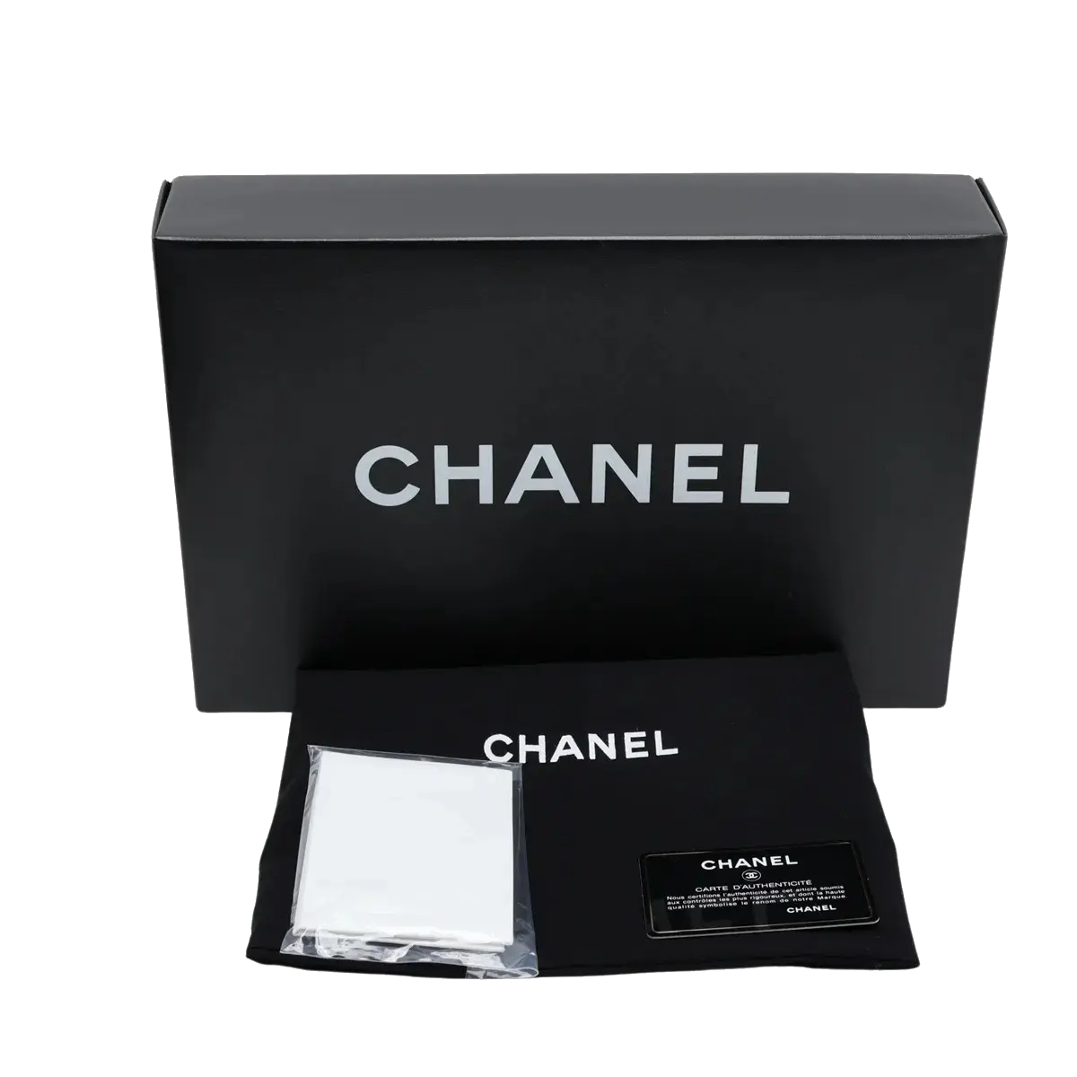 Pre-Loved Timeless Clutch Quilted Leather with Silver Hardware, Black