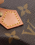Pre-Loved Mini Speedy Handbag Monogram Coated Canvas Mini with Gold Hardware, Brown