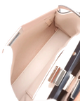 Pre-Loved Peekaboo Handbag Leather Mini with Silver Hardware, Pink