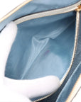 Pre-Loved Ophidia Handbag Floral Print Coated Canvas Small with Gold Hardware, White/Green/Pink