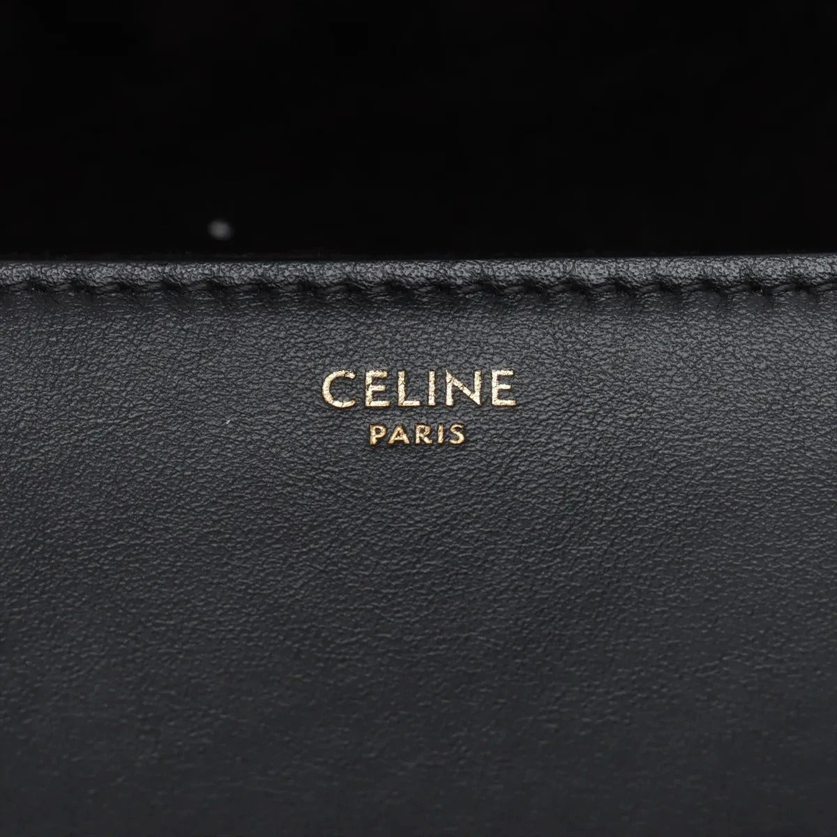 Pre-Loved 16 (Seize) Shoulder Bag Leather Medium with Gold Hardware, Black