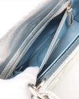 Pre-Loved Lady Dior Handbag Quilted Leather Mini with Silver Hardware, Silver