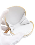 Pre-Loved Marellini (LV x Murakami) Shoulder Bag Leather with Gold Hardware, White