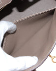 Pre-Loved Birkin Handbag Leather 25 with Gold Hardware, Etoupe