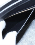 Pre-Loved Luggage Tote Leather Nano with Gold Hardware, White, Black & Beige