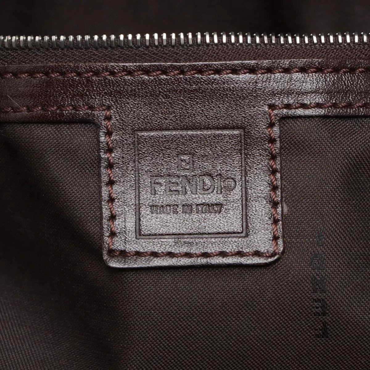 Pre-Loved Mamma Baguette Shoulder Bag Zucca Coated Canvas with Silver Hardware, Brown/Tobacco