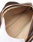 Pre-Loved Reporter PM Crossbody Bag Monogram Coated Canvas PM with Gold Hardware, Brown