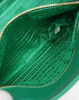 Pre-Loved Symbole Tote Triangle Leather Small with Gold Hardware, Green
