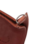 Pre-Loved Evelyne Crossbody Bag Leather PM with Palladium Hardware, Cuivre