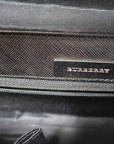Pre-Loved Shoulder Bag Nova Check Coated Canvas with Silver Hardware, Beige and Black