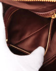 Pre-Loved Bowling Bag Handbag Leather Mini with Gold Hardware, Rust