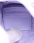 Pre-Loved Sardine Crossbody Bag Intrecciato Leather Mini with Gold Hardware, Lilac