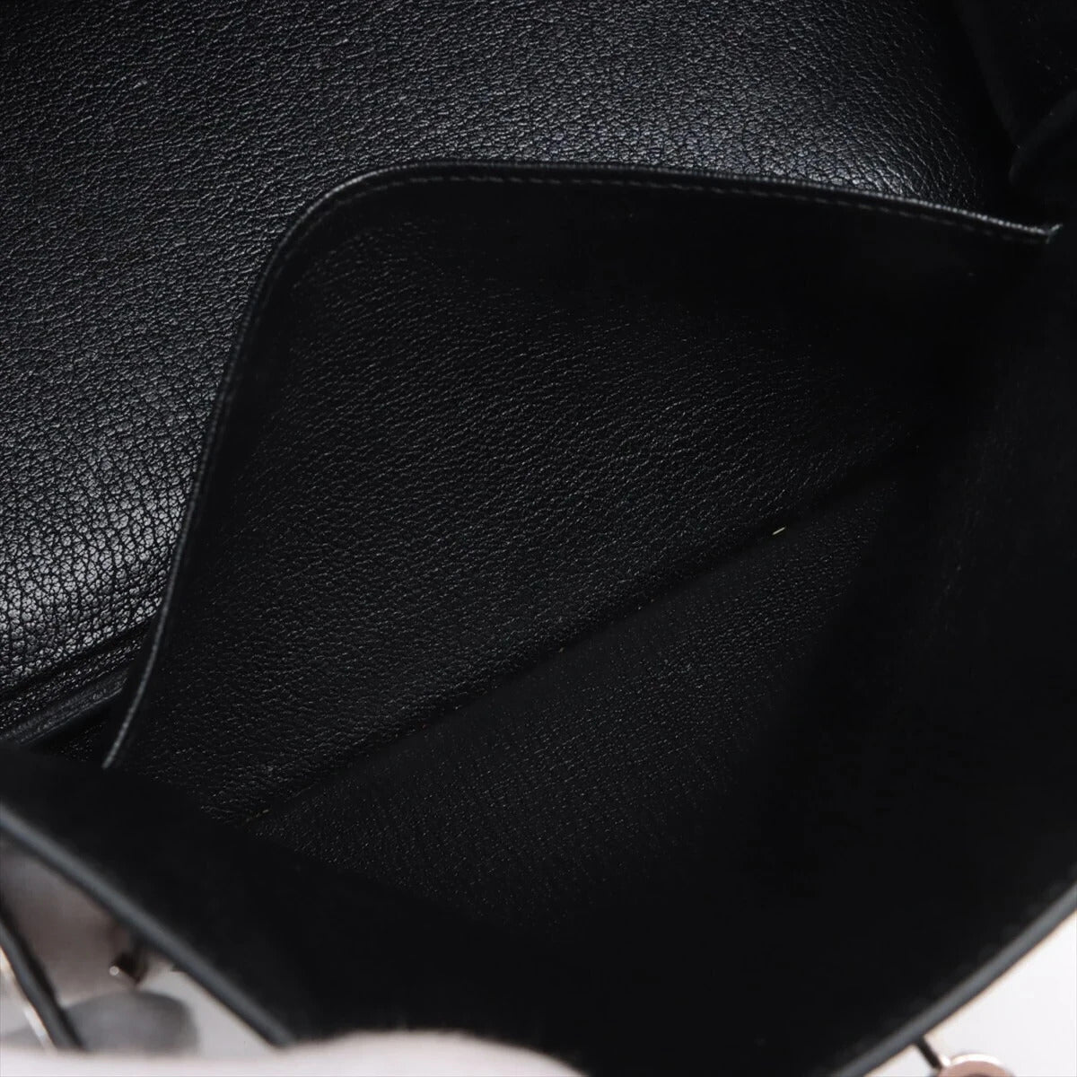 Pre-Loved Birkin Handbag Leather 30 with Palladium Hardware, Black