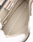 Pre-Loved Peekaboo Selleria Handbag Leather Mini with Silver Hardware, Pink