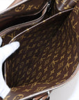 Pre-Loved Tote Tote Leather with Silver Hardware, Brown