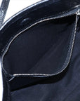Pre-Loved Barbes East-West Shopper Tote Leather Small with Silver Hardware, Black