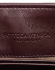 Pre-Loved Olimpia Crossbody Bag Intrecciato Leather Baby with Aged Gold Hardware, Burgundy