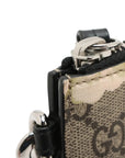 Pre-Loved GG Blooms Pouch Clutch Monogram Coated Canvas with Silver Hardware, Beige Multicolor