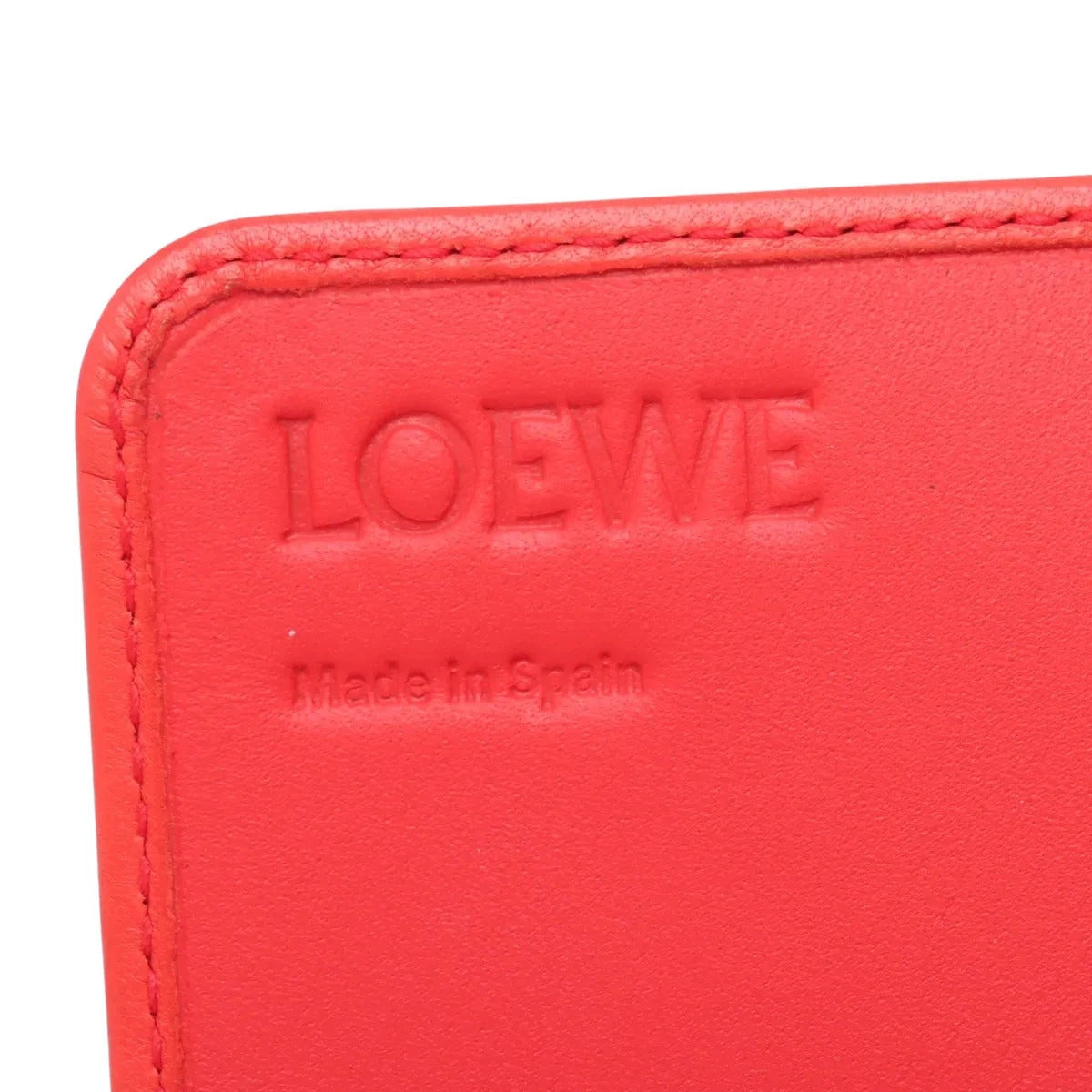 Pre-Loved Wallet on Strap Crossbody Bag Leather with Gold Hardware, Red
