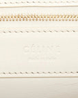 Pre-Loved Cabas Bi-Cabas Vertical Tote Leather with Gold Hardware, White and Yellow
