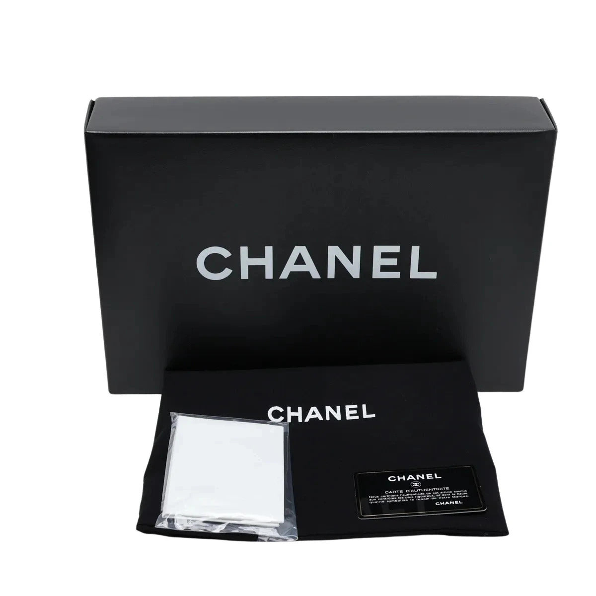 Pre-Loved Timeless Clutch Quilted Leather with Silver Hardware, Black