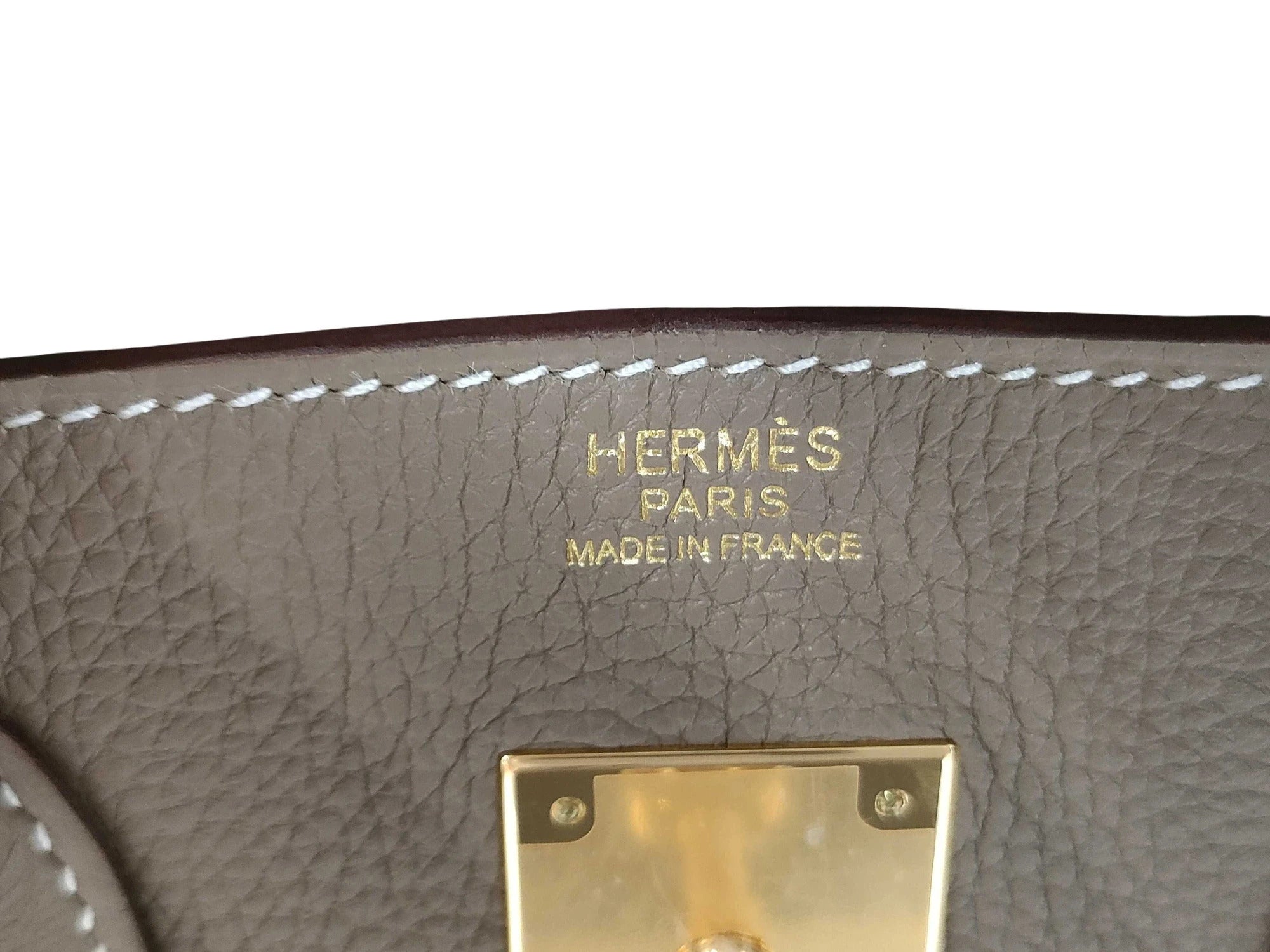 Pre-Loved Birkin Handbag Leather 30 with Gold Hardware, Etoupe
