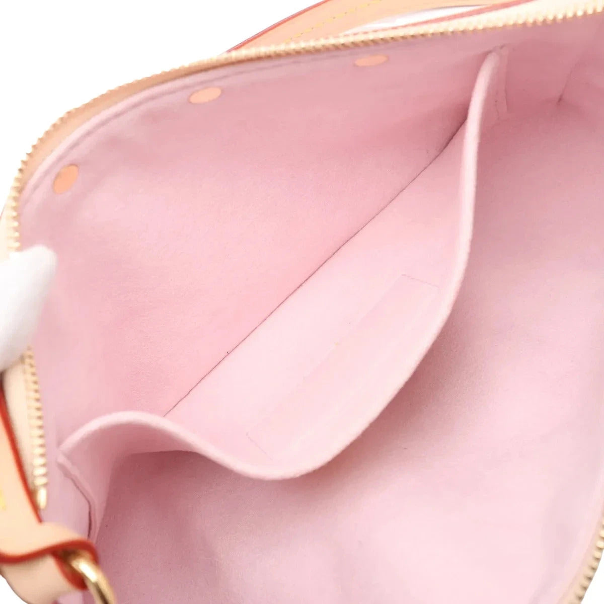 Pre-Loved Pochette Accessoires Cherry Blossom Pochette Monogram Coated Canvas with Gold Hardware, Brown
