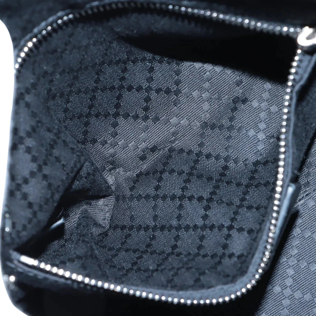 Pre-Loved Shoulder Bag Black Leather with Silver Hardware, Black