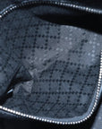 Pre-Loved Shoulder Bag Black Leather with Silver Hardware, Black
