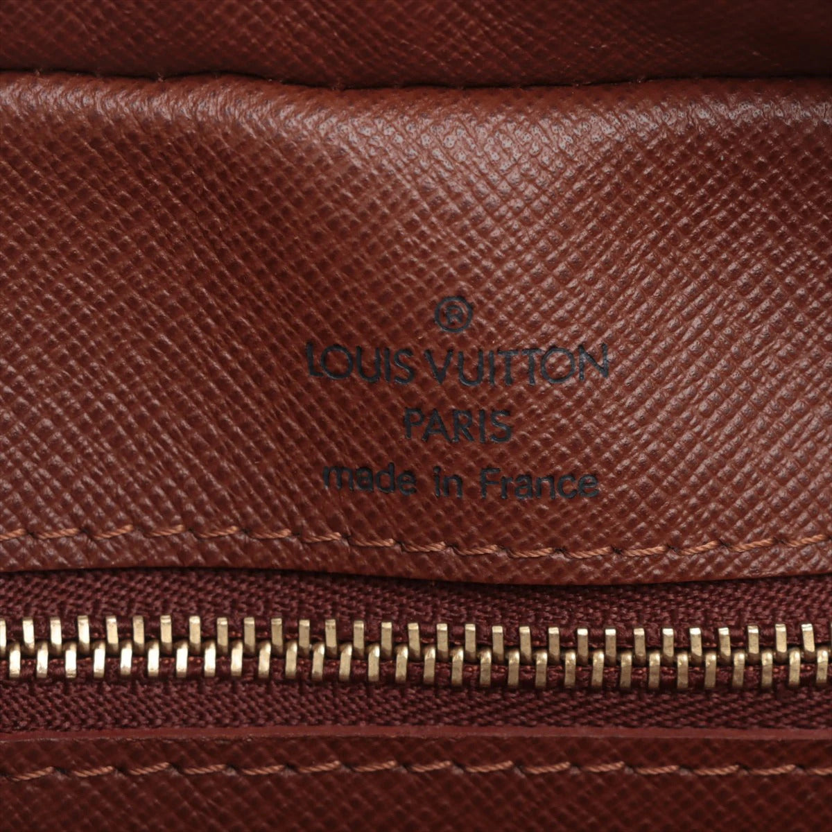Pre-Loved Nil Crossbody Bag Monogram Coated Canvas with Gold Hardware, Brown