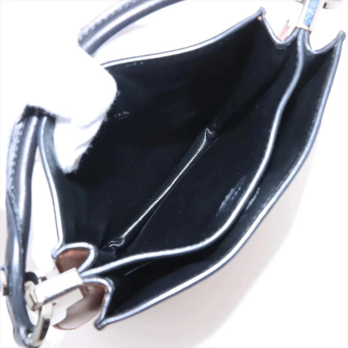 Pre-Loved Margit Handbag Leather Small with Silver Hardware, Brown