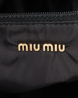 Pre-Loved Nappa Leather Hobo Shoulder Bag Leather with Gold Hardware, Black