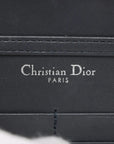 Pre-Loved Diorama Wallet on Chain Crossbody Bag Cannage Micro-Cannage Leather Small with Silver Hardware, Silver