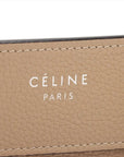 Pre-Loved Luggage Tote Leather Micro with Silver Hardware, Beige