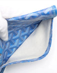 Pre-Loved Saint Louis Tote Goyardine Coated Canvas PM with Silver Hardware, Blue