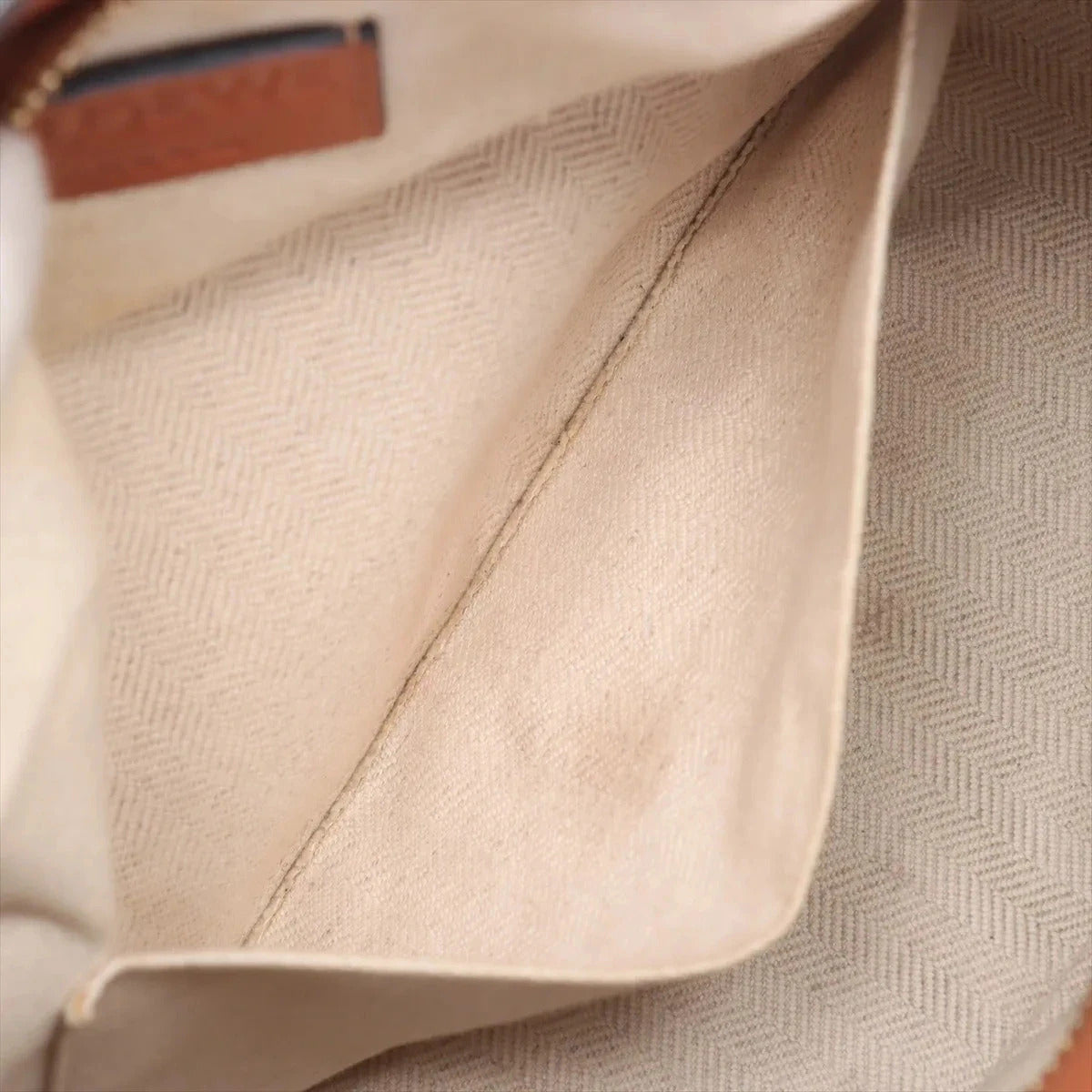 Pre-Loved Puzzle Handbag Colorblock Leather Small with Gold Hardware, Tan, Brown, and Pink