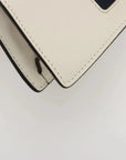 Pre-Loved Sylvie Crossbody Bag Leather Mini with Gold Hardware, White
