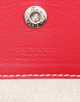 Pre-Loved Saint Louis Tote Goyardine Coated Canvas PM with Silver Hardware, Red