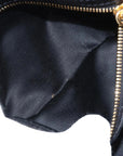 Pre-Loved Matelassé Bowling Bag Handbag Quilted Leather Mini with Gold Hardware, Black