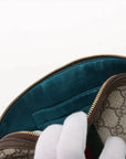 Pre-Loved Ophidia Crossbody Bag Monogram Coated Canvas Small with Gold Hardware, Beige/Ebony