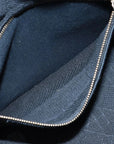 Pre-Loved Lady D-Lite Handbag Cannage Canvas Medium with Gold Hardware, Black