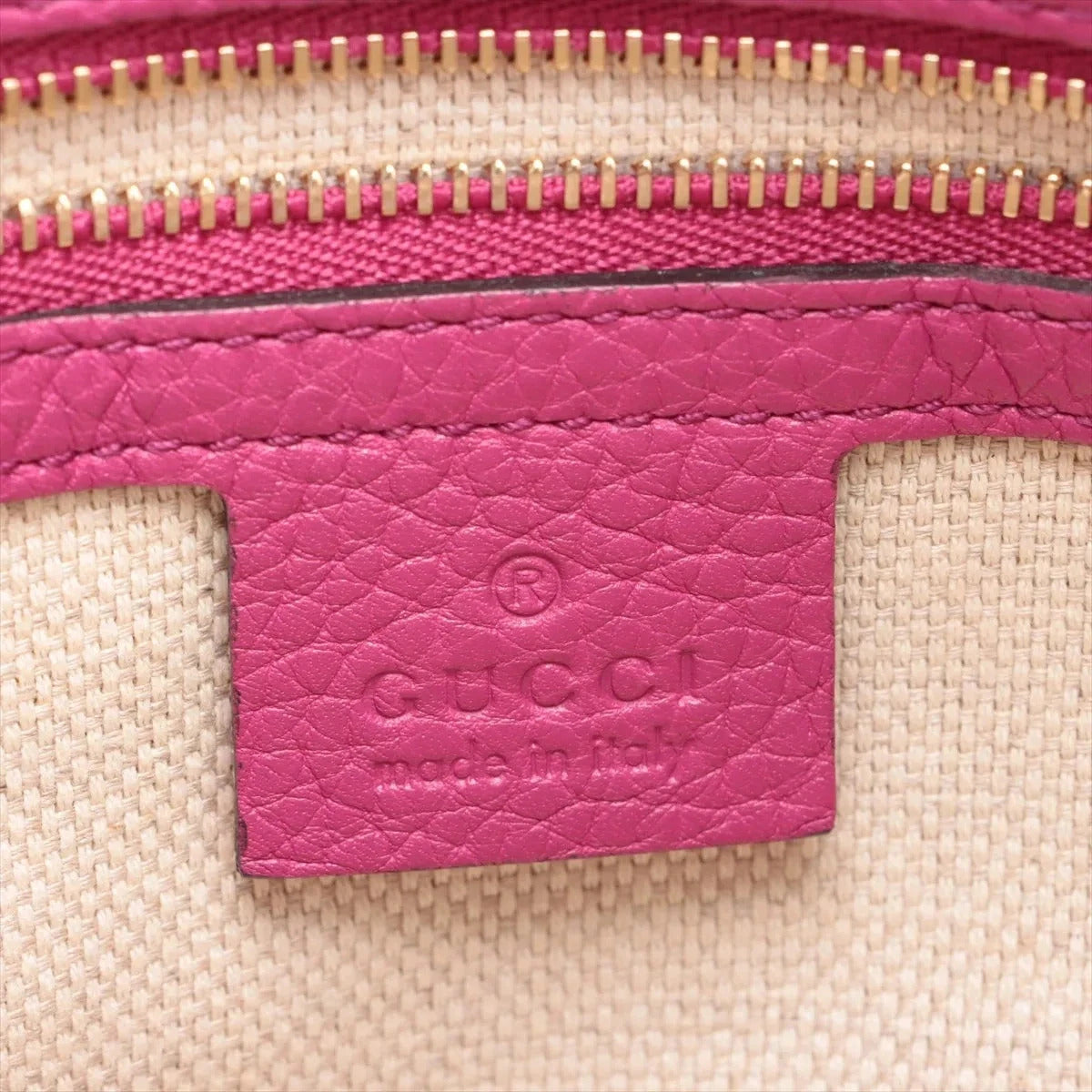 Pre-Loved Soho Tote Leather Small with Gold Hardware, Pink